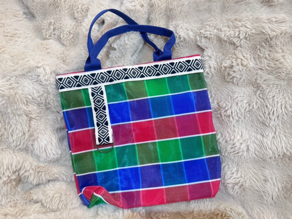 泰雅國民風雙層編織托特包